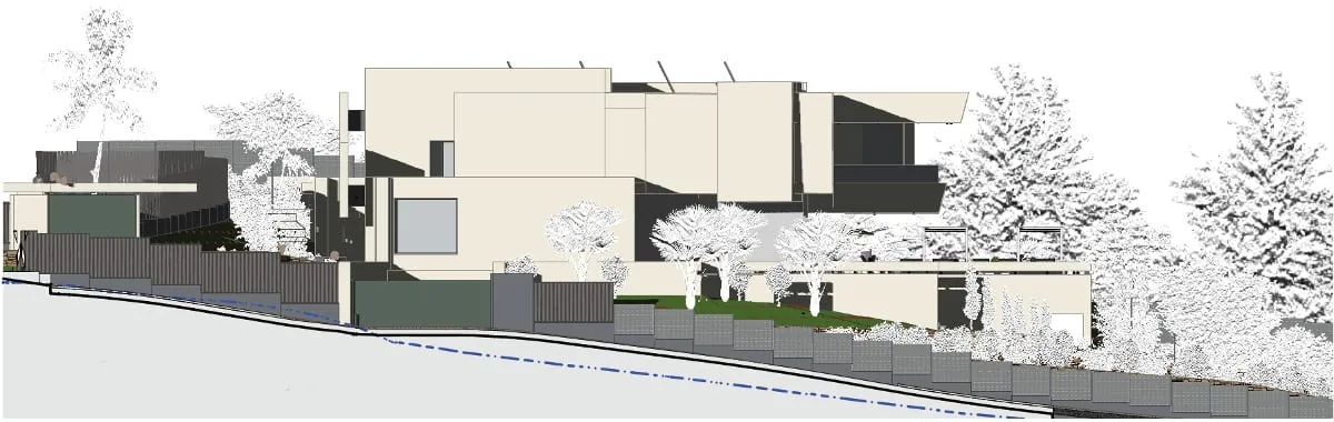 An elevation view produced with Edificius