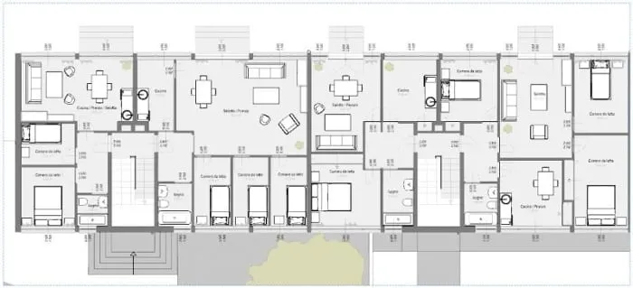 Projekt inspiriert vom Mehrfamilienhaus-Projekt Weissenhof – Grundriss mit Edificius realisiert