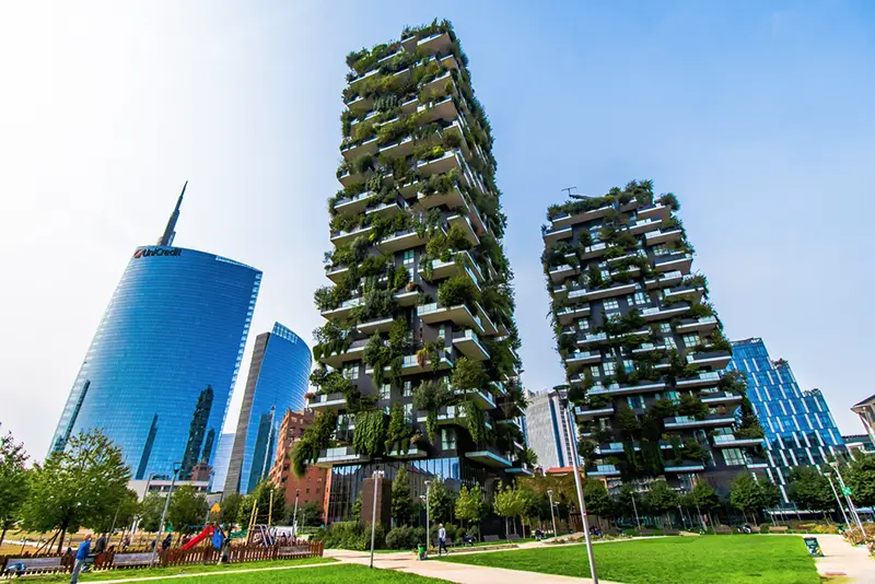 Der vertikale Wald, ein Projekt zur urbanen Begrünung