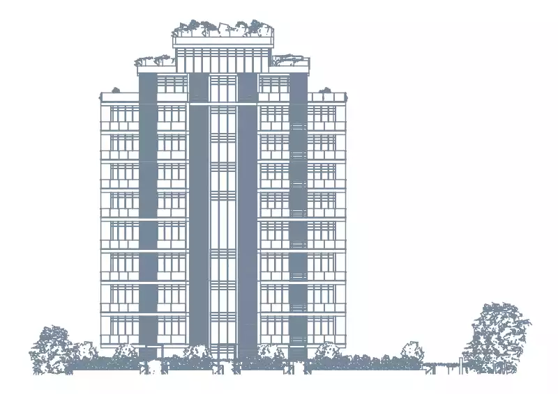 architektonische-zeichnung-ansicht