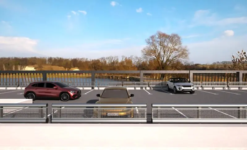 Parkplatzprojekt rendern