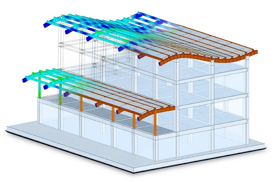 Planung von Holzstrukturen mit Edilus-LG