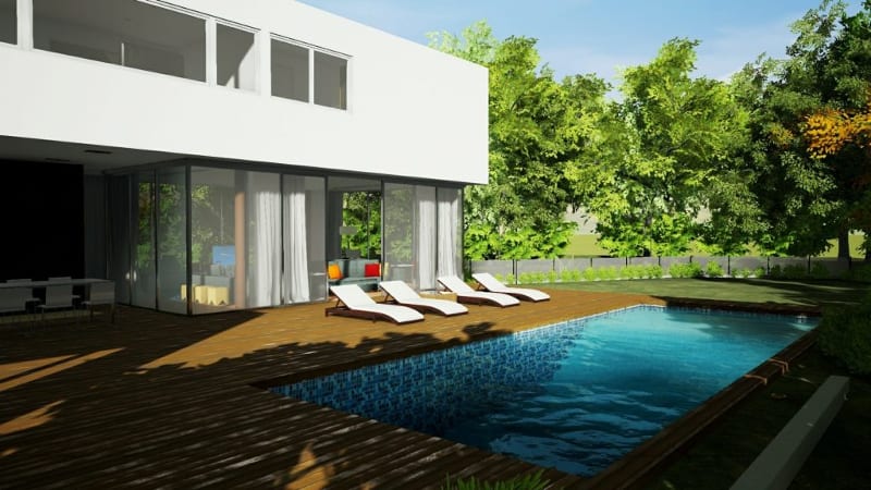 Pool-Rendering-Haus-En-Los-Cisne-Edificius-BIM-Software