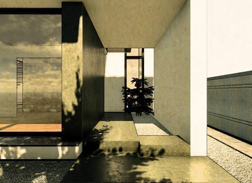 C-House dettaglio spazi esterni_Edificius_BIM