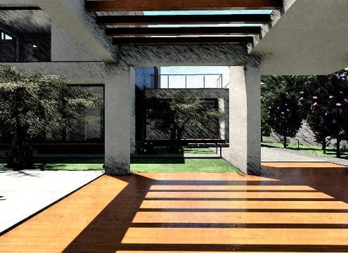C-House patio depandance_Edificius_BIM