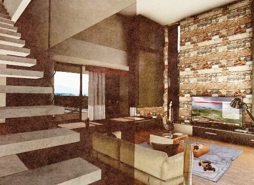 C-House scala accesso zona notte_Edificius_BIM