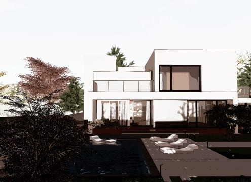 C-House vista solarium e piscina_Edificius_BIM