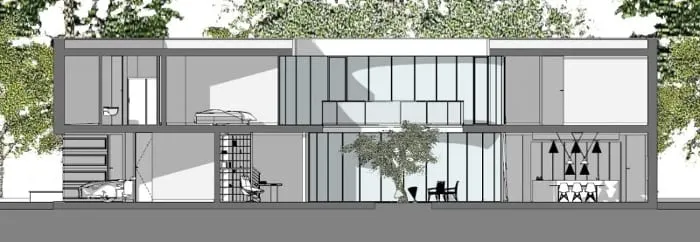 Casa Kwantes B-B cross-section