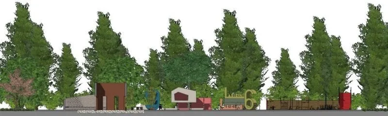Designing a playground and choice the site