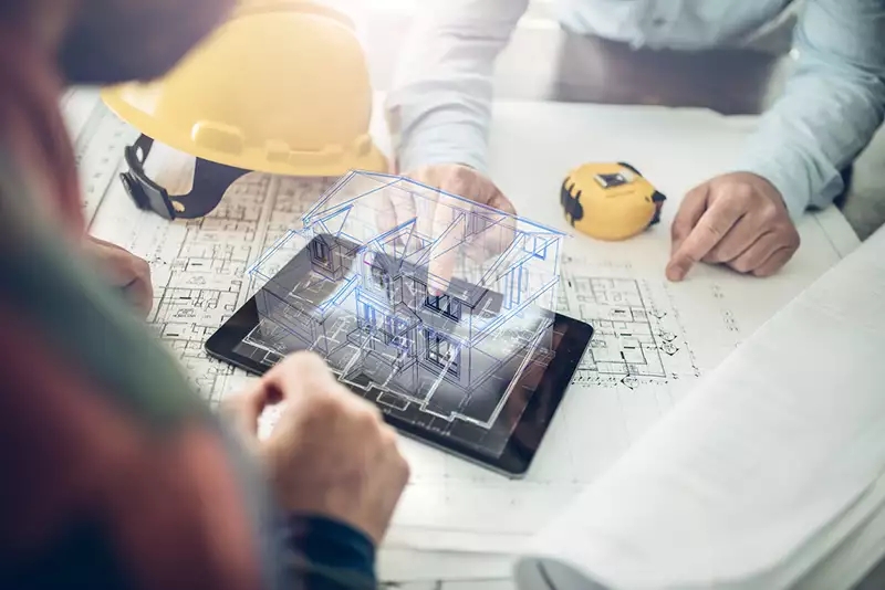 Design with augmented or virtual reality