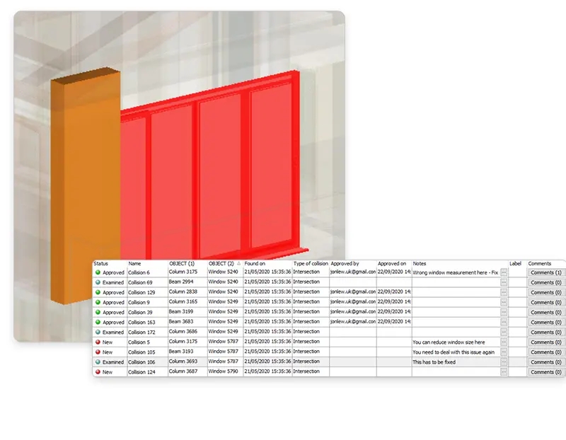 Resolution of geometric interferences with usBIM.clash