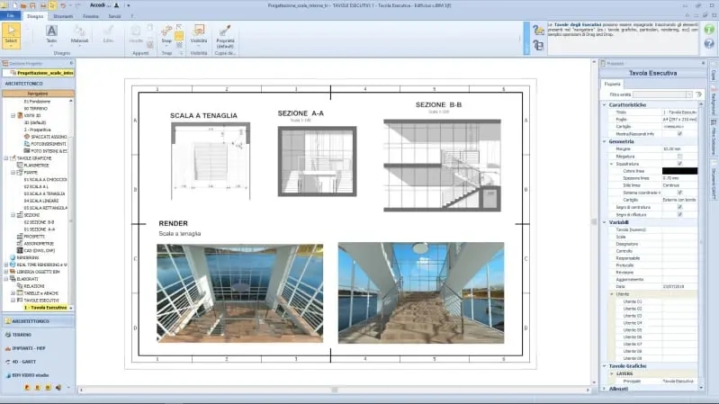 Internal staircase design - Executive table