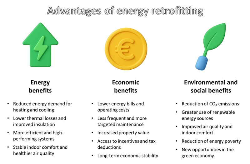 Benefits of energy retrofitting