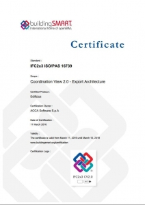 Certification Edificius-IFC export