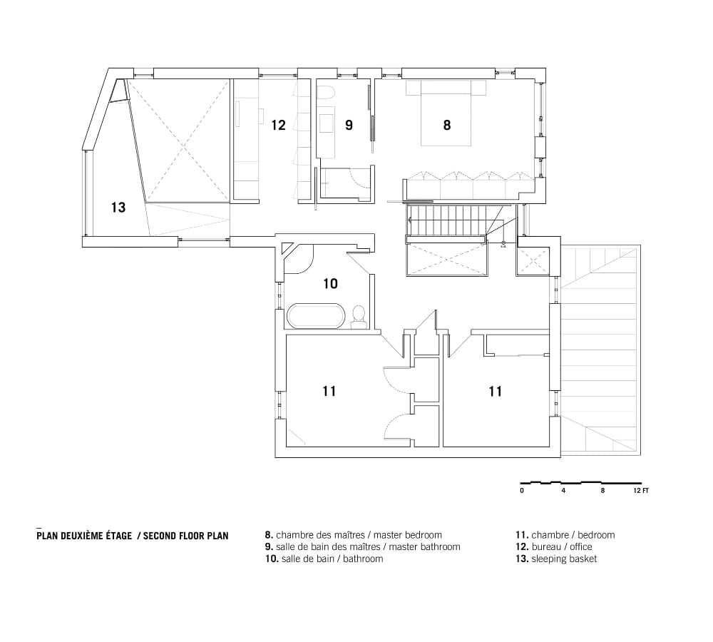 Pianta secondo piano_Dulwich Plan deuxième étage Rèsidence Dulwich