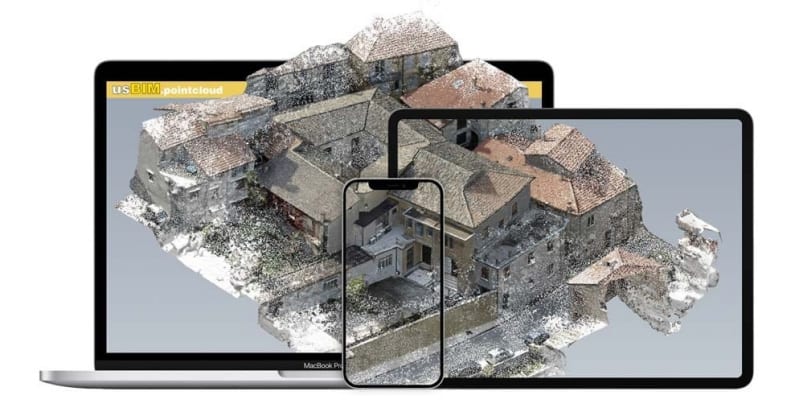 Visualisation de nuages de points même depuis un smartphone avec usBIM.pointcloud