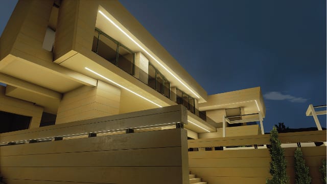 Fachada à noite_Marbella II Fachada à noite_Marbella II_Edificius