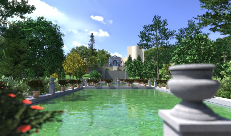 Render villa d este realizzato con Edificius Render villa d este realizzato com Edificius