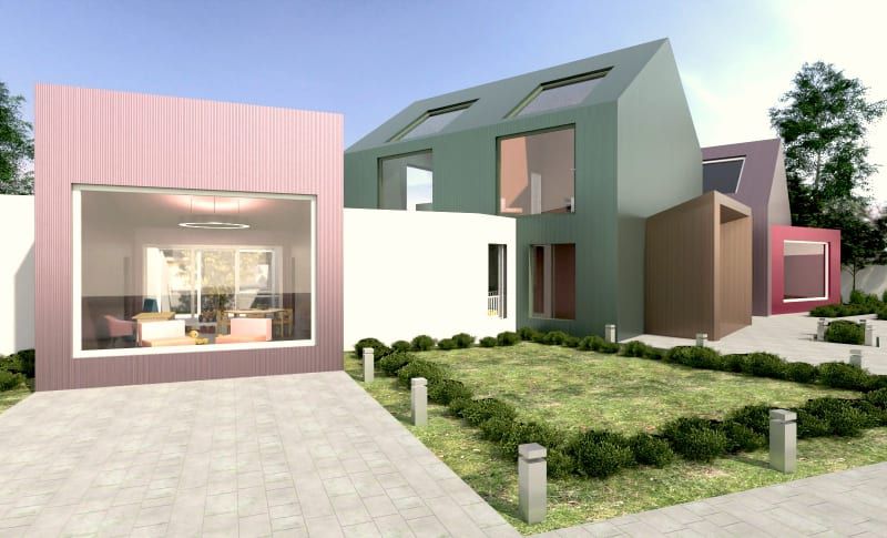 Render realizado com Edificius do projeto de uma creche