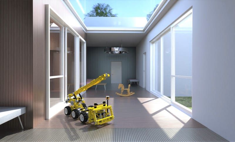 render do projeto de um berçário realizado com Edificius