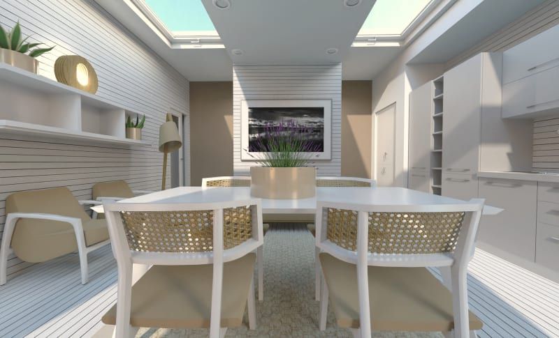 render do projeto de um bilocale realizzato com Edificius