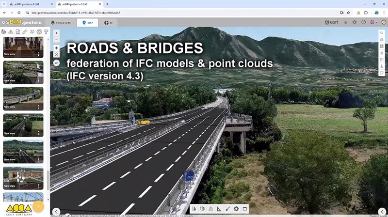 Cada elemento infraestrutural pode ser analisado em múltiplos níveis graças à integração BIM + GIS.