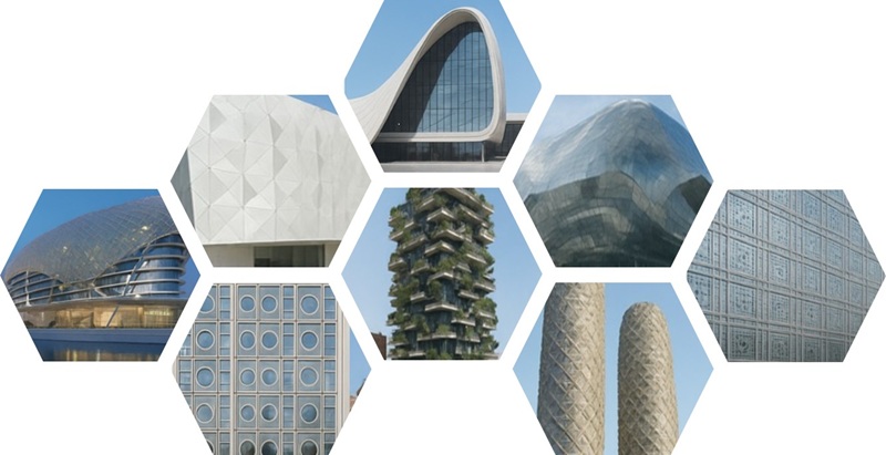 Exemplos de fachadas paramétricas - Fachada paramétrica